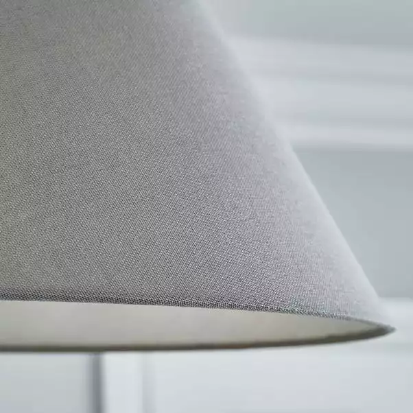 Dunelm Luna Conical Grey Shade 35cm 5 Dunelm Luna Conical Grey Shade 35cm - Image 3