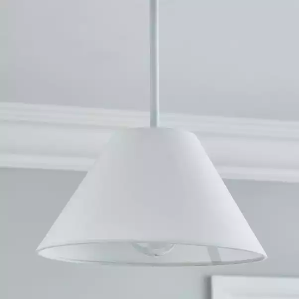 Dunelm Luna Conical Ivory Shade 25cm 4 Dunelm Luna Conical Ivory Shade 25cm - Image 2