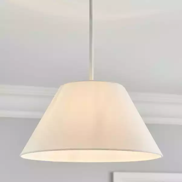 Dunelm Luna Conical White Shade 35cm 3 Dunelm Luna Conical White Shade 35cm