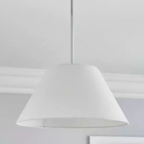 Dunelm Luna Conical White Shade 35cm 4 Dunelm Luna Conical White Shade 35cm - Image 2