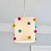 Dunelm Multi Colour Pom Pom Shade -all lighting Sales Store 30755344