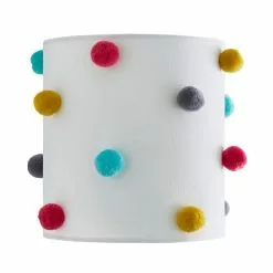 Dunelm Multi Colour Pom Pom Shade -all lighting Sales Store 30755344 alt05