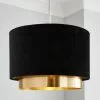 Dunelm Nesa Gold Black Velvet 2 Tier Shade 1 Dunelm Nesa Gold Black Velvet 2 Tier Shade -all lighting Sales Store 30755587