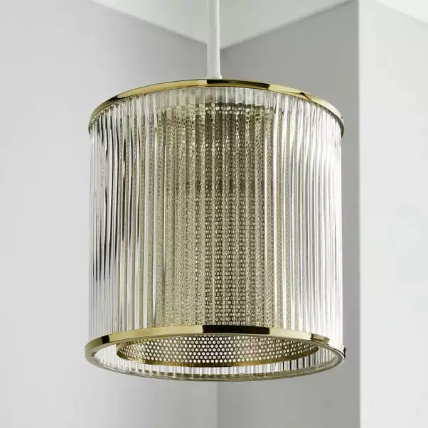 Dunelm Kruze Glass Easy Fit Pendant 4 Dunelm Kruze Glass Easy Fit Pendant - Image 2