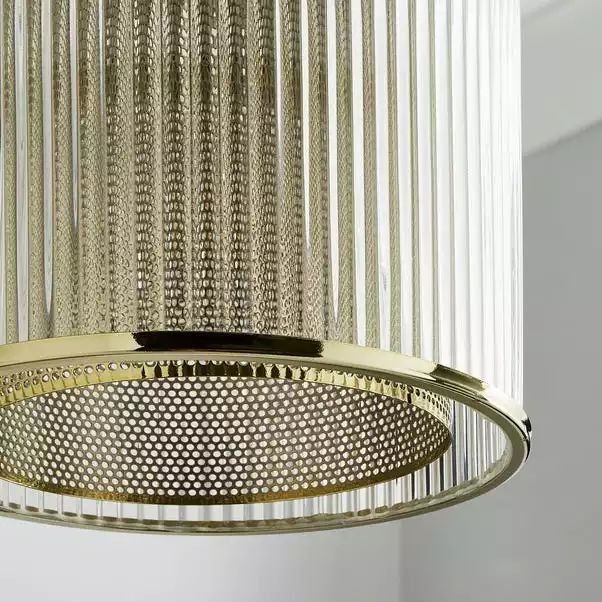 Dunelm Kruze Glass Easy Fit Pendant 5 Dunelm Kruze Glass Easy Fit Pendant - Image 3