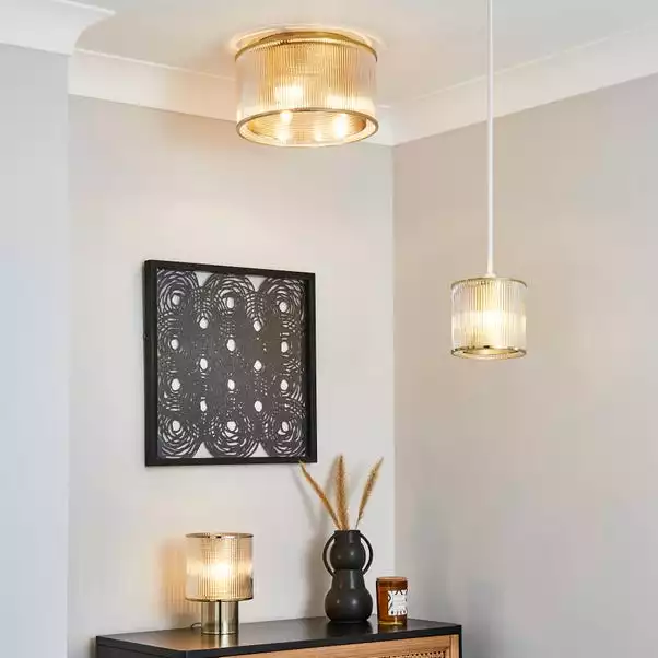 Dunelm Kruze Glass Easy Fit Pendant 7 Dunelm Kruze Glass Easy Fit Pendant - Image 5