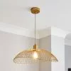 Elements Jaula Gold 1 Light Ceiling Fitting