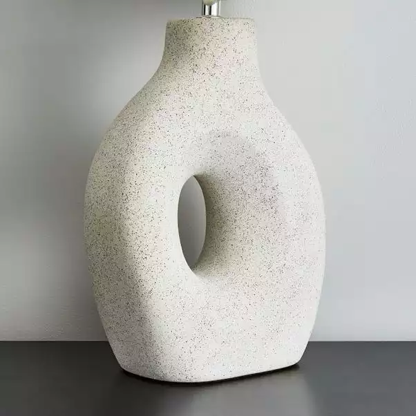 Dunelm Dinah Sculptural White Table Lamp 6 Dunelm Dinah Sculptural White Table Lamp - Image 4