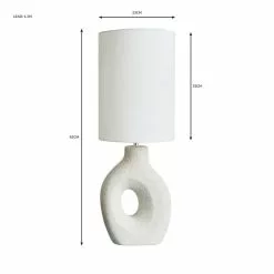 Dunelm Dinah Sculptural White Table Lamp 13 Dunelm Dinah Sculptural White Table Lamp -all lighting Sales Store 30755681 alt07