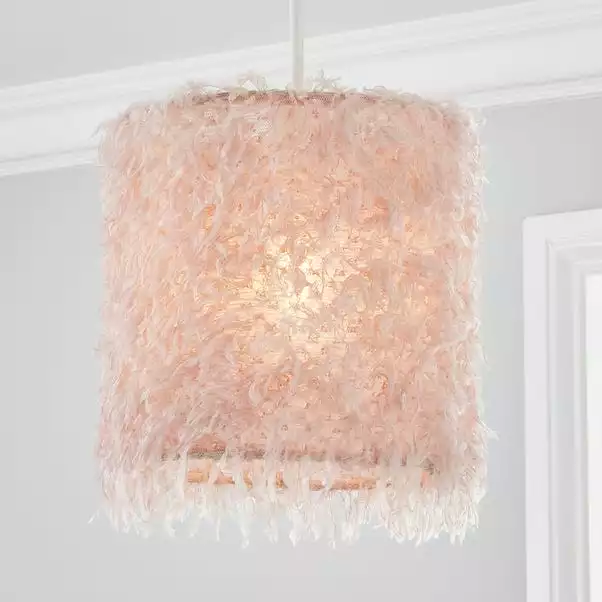 Dunelm Suzu Pink Easy Fit Pendant 3 Dunelm Suzu Pink Easy Fit Pendant