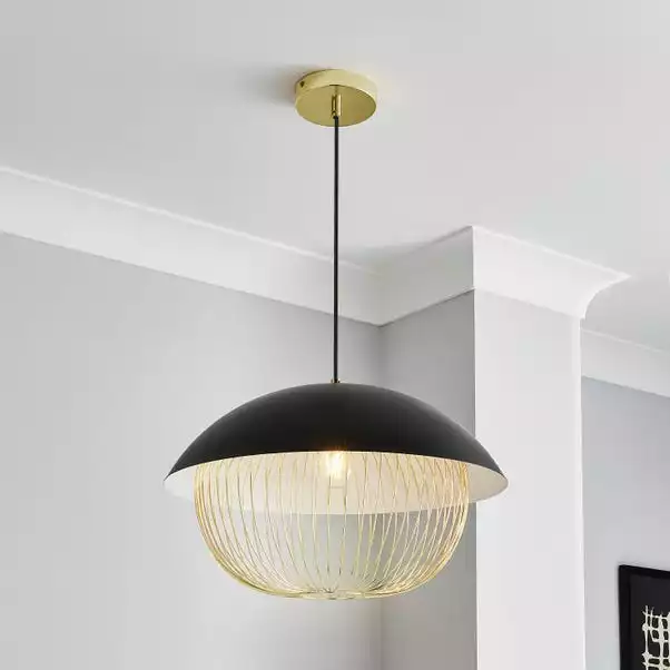Dunelm Emzo Black Ceiling Fitting 50cm 3 Dunelm Emzo Black Ceiling Fitting 50cm