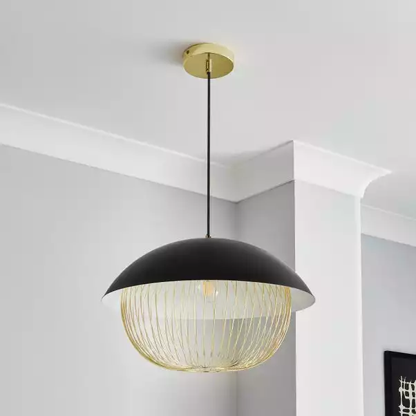 Dunelm Emzo Black Ceiling Fitting 50cm 4 Dunelm Emzo Black Ceiling Fitting 50cm - Image 2