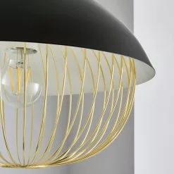 Dunelm Emzo Black Ceiling Fitting 35cm -all lighting Sales Store 30755731 alt02