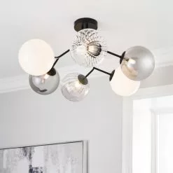 Dunelm Nila 6 Light Ceiling Fitting
