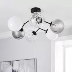 Dunelm Nila 6 Light Ceiling Fitting 9 Dunelm Nila 6 Light Ceiling Fitting -all lighting Sales Store 30755733 alt01