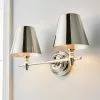 Dorma Bedford Polished Nickel 2 Light Wall Light -all lighting Sales Store 30755751