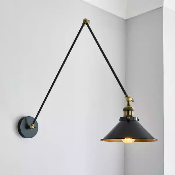 Dunelm Logan Grey Arm Ceiling And Wall Light 3 Dunelm Logan Grey Arm Ceiling And Wall Light