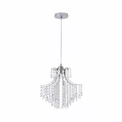 Dunelm Sheridan 1 Light Chrome Ceiling Fitting -all lighting Sales Store 30755763 alt05