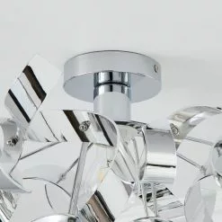 Dunelm Iris Semi Flush Ceiling Fitting 11 Dunelm Iris Semi Flush Ceiling Fitting -all lighting Sales Store 30755764 alt03