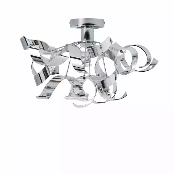 Dunelm Iris Semi Flush Ceiling Fitting 7 Dunelm Iris Semi Flush Ceiling Fitting - Image 5