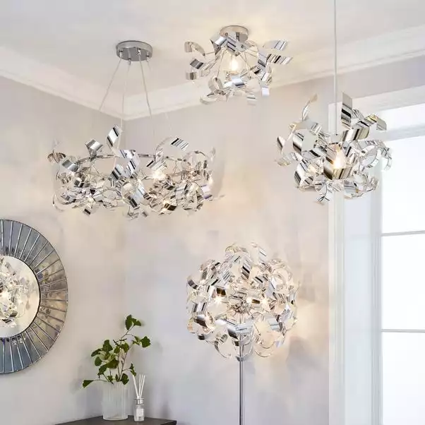 Dunelm Iris Semi Flush Ceiling Fitting 8 Dunelm Iris Semi Flush Ceiling Fitting - Image 6