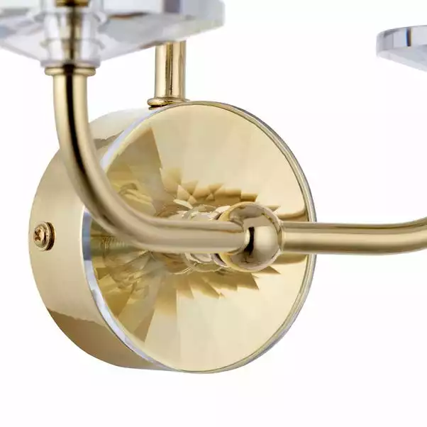 Vogue Lighting Vogue Katarina Crystal 2 Light Wall Light 4 Vogue Lighting Vogue Katarina Crystal 2 Light Wall Light - Image 2