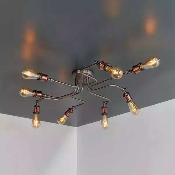 Vogue Lighting Vogue Eastville 8 Light Semi Flush Ceiling Fitting 5 Vogue Lighting Vogue Eastville 8 Light Semi Flush Ceiling Fitting - Image 3