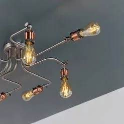 Vogue Lighting Vogue Eastville 8 Light Semi Flush Ceiling Fitting 11 Vogue Lighting Vogue Eastville 8 Light Semi Flush Ceiling Fitting -all lighting Sales Store 30755848 alt03