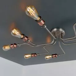 Vogue Lighting Vogue Eastville 8 Light Semi Flush Ceiling Fitting 13 Vogue Lighting Vogue Eastville 8 Light Semi Flush Ceiling Fitting -all lighting Sales Store 30755848 alt05