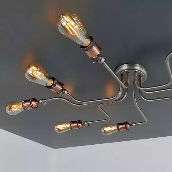 Vogue Lighting Vogue Eastville 8 Light Semi Flush Ceiling Fitting 8 Vogue Lighting Vogue Eastville 8 Light Semi Flush Ceiling Fitting - Image 6
