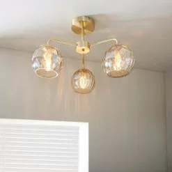 Vogue Lighting Vogue Arkoma 3 Light Semi Flush Ceiling Fitting 10 Vogue Lighting Vogue Arkoma 3 Light Semi Flush Ceiling Fitting -all lighting Sales Store 30755849 alt02