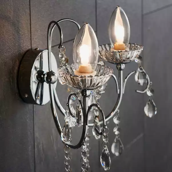 Vogue Lighting Vogue Tabitha 2 Light Bathroom Wall Light 4 Vogue Lighting Vogue Tabitha 2 Light Bathroom Wall Light - Image 2