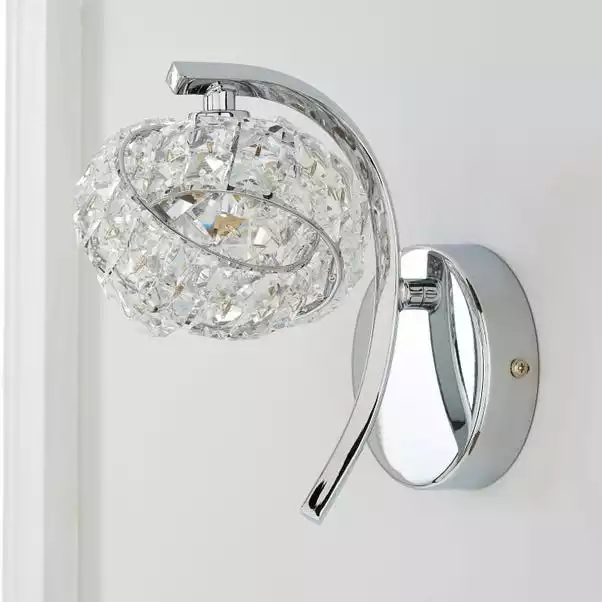 Dunelm Cecilie Glass Wall Light Twin Pack 5 Dunelm Cecilie Glass Wall Light Twin Pack - Image 3