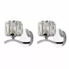 Dunelm Kleio Glass Chrome Wall Light Twin Pack 2 Dunelm Kleio Glass Chrome Wall Light Twin Pack -all lighting Sales Store 30762443