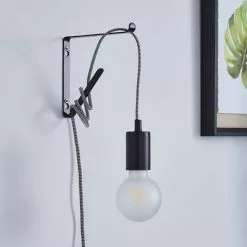 Dunelm Bradford Plug In Flex Set Twin Pack Matt Black 10 Dunelm Bradford Plug In Flex Set Twin Pack Matt Black -all lighting Sales Store 30762451 alt02