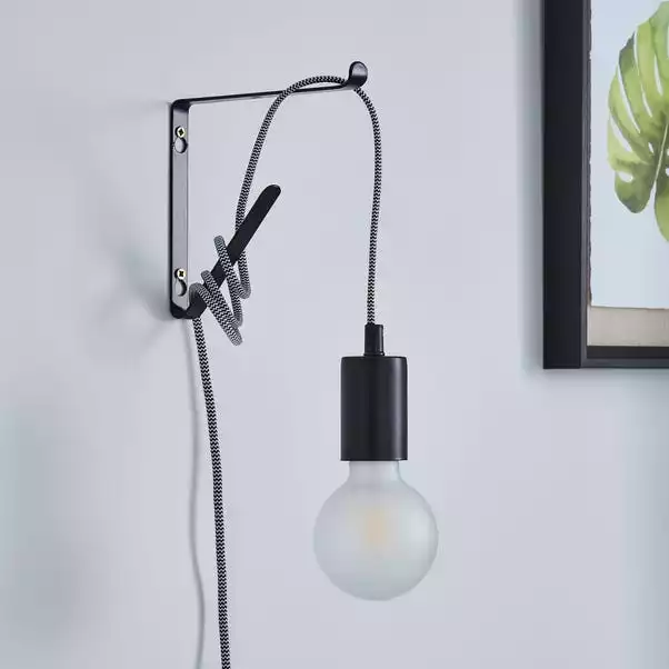 Dunelm Bradford Plug In Flex Set Twin Pack Matt Black 5 Dunelm Bradford Plug In Flex Set Twin Pack Matt Black - Image 3