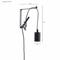 Dunelm Bradford Plug In Flex Set Twin Pack Matt Black 13 Dunelm Bradford Plug In Flex Set Twin Pack Matt Black -all lighting Sales Store 30762451 alt05