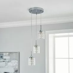 Dunelm Frankie 3 Light Cluster Ceiling Fitting -all lighting Sales Store 30763286 alt01