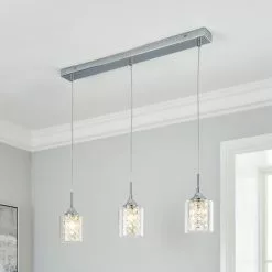 Dunelm Frankie 3 Light Bar Ceiling Fitting