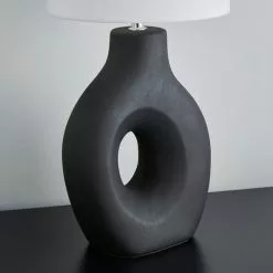 Dunelm Dinah Sculptural Black Table Lamp 9 Dunelm Dinah Sculptural Black Table Lamp -all lighting Sales Store 30763290 alt02