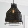 Dunelm Lowa Easy Fit Pendant Black -all lighting Sales Store 30766149