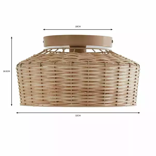 Dunelm Ohio 1 Light Flush Ceiling Fitting 8 Dunelm Ohio 1 Light Flush Ceiling Fitting - Image 6