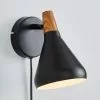 Elements Wolston Plug In Wall Light -all lighting Sales Store 30766163