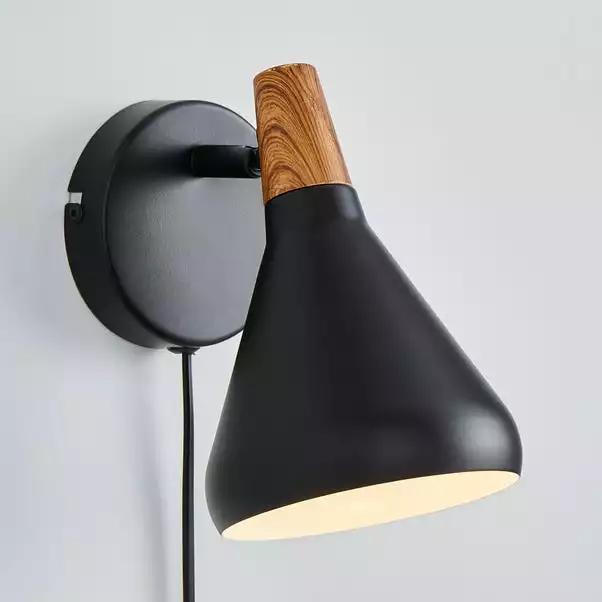 Elements Wolston Plug In Wall Light 3 Elements Wolston Plug In Wall Light