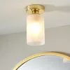 Dunelm Fryer Bathroom 1 Light Flush Ceiling Gold 2 Dunelm Fryer Bathroom 1 Light Flush Ceiling Gold -all lighting Sales Store 30766172