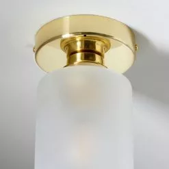 Dunelm Fryer Bathroom 1 Light Flush Ceiling Gold 12 Dunelm Fryer Bathroom 1 Light Flush Ceiling Gold -all lighting Sales Store 30766172 alt04