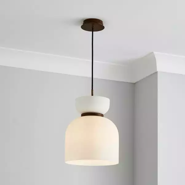 Dunelm Tien Walnut 1 Light Pendant Ceiling Fitting 3 Dunelm Tien Walnut 1 Light Pendant Ceiling Fitting