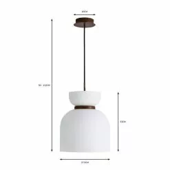 Dunelm Tien Walnut 1 Light Pendant Ceiling Fitting 13 Dunelm Tien Walnut 1 Light Pendant Ceiling Fitting -all lighting Sales Store 30766176 alt07
