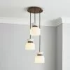 Dunelm Tien Walnut 3 Light Cluster Ceiling Fitting 1 Dunelm Tien Walnut 3 Light Cluster Ceiling Fitting -all lighting Sales Store 30766177
