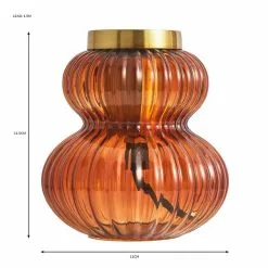 Dunelm Nolan Ribbed Glass Table Lamp Base -all lighting Sales Store 30766247 alt07